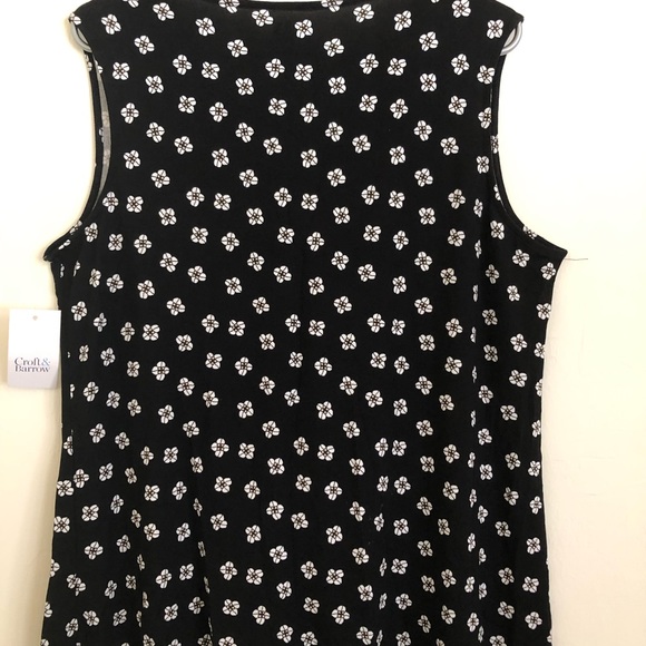 Womens CROFT & BARROW Semi Loose Sleeveless Top Size 5X Stretch New - Picture 6 of 8